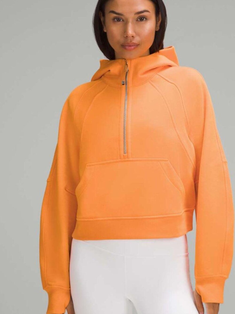 Lululemon Women's Yellow and Orange Scuba Hoodie